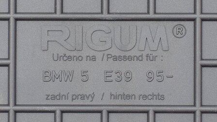 Rubber automatten BMW 5-Serie (E39) 1995-2003