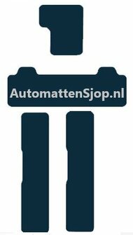 Naaldvilt zwart achter automatten Citroen Jumpy Space Tourer 2 | 2018-heden