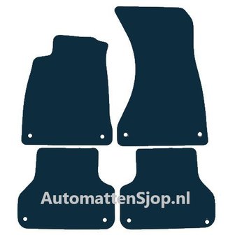 Naaldvilt zwart automatten Audi A4 (8W B9) | 2015-heden