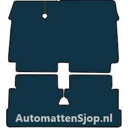 Naaldvilt zwart automatten Citroen 2CV | 1963-1990