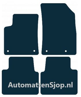 Naaldvilt zwart automatten Citroen C3 Aircross | 2017-heden