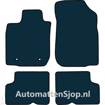 Luxe velours zwart automatten Dacia Duster 4x2 | 2010-2014