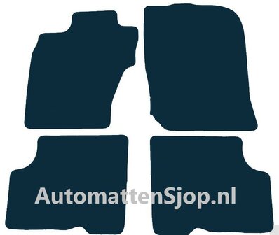 Luxe velours zwart automatten Dacia Duster (4x4) | 2010-2018