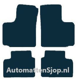 Luxe velours zwart automatten Fiat Doblo (119) | 2001-2010