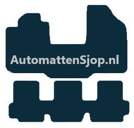 Naaldvilt zwart automatten Fiat Multipla | 2004-2009