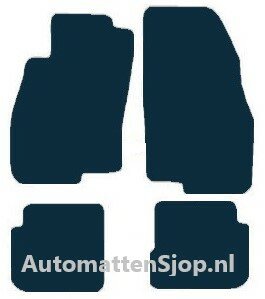 Luxe velours zwart automatten Fiat Punto Evo | 2009-2012