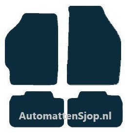 Luxe velours zwart automatten Fiat Punto (188) | 1999-2003