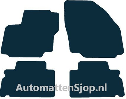 Luxe velours zwart automatten Ford Galaxy 5-persoons | 2006-2015