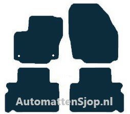 Naaldvilt zwart automatten Ford S-Max | 2015-2018