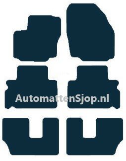 Naaldvilt zwart automatten Ford S-Max | 2006-2015