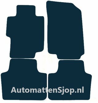 Naaldvilt zwart automatten Honda Accord VIII | 2003-2008