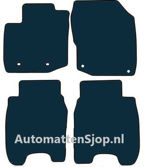 Naaldvilt zwart automatten Honda Civic | 2012-2017