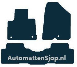 Naaldvilt zwart automatten Hyundai Santa Fe III | 2012-2019