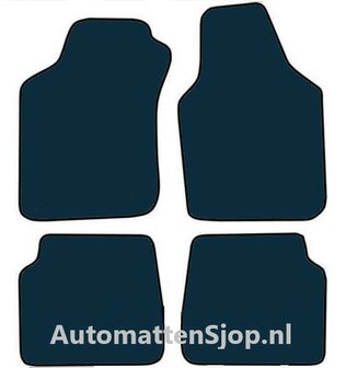 Luxe velours zwart automatten Kia Pride | 1995-2000