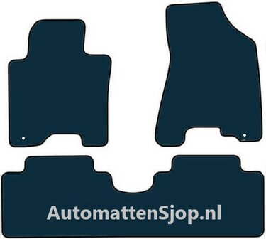 Luxe velours zwart automatten Kia Sportage | 2004-2010