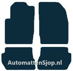 Naaldvilt zwart automatten Mazda 2 MPV facelift | 2006-2007