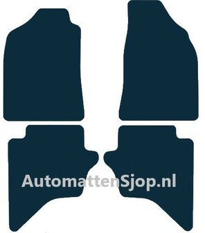 Naaldvilt zwart automatten Mazda BT-50 | 2006-2012
