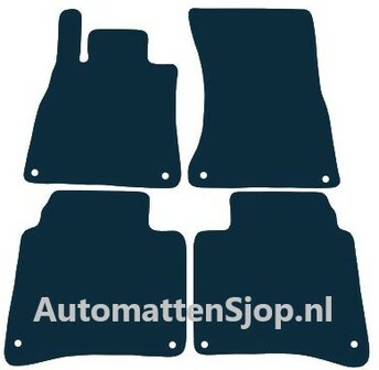 Naaldvilt zwart automatten Mercedes-Benz SEL (W222) LWB | 2014-2020