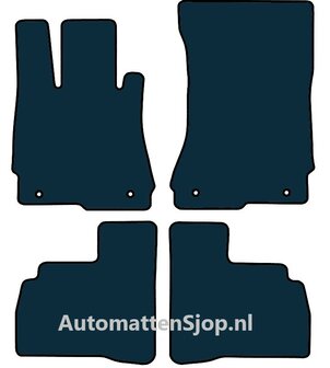 Naaldvilt zwart automatten Mercedes-Benz SE (W221) KWB | 2005-2013