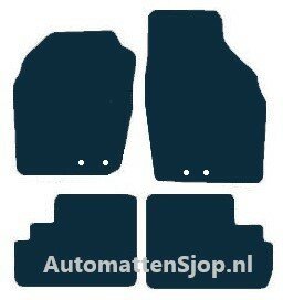 Luxe velours zwart automatten Opel Agila | 2003-2008