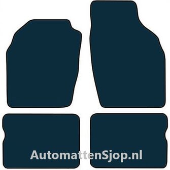 Luxe velours zwart automatten Opel Agila | 2000-2003