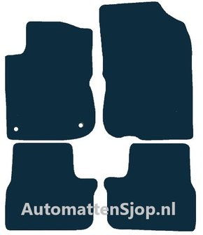 Naaldvilt zwart automatten Peugeot 208 | 2012-2019