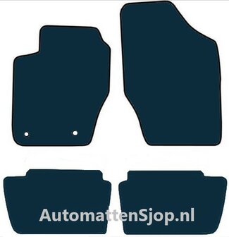 Luxe velours zwart automatten Peugeot 307 | 2000-2009