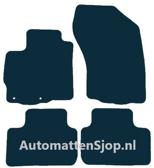 Naaldvilt zwart automatten Peugeot 4008 | 2012-2017