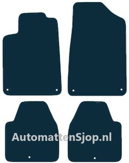 Naaldvilt zwart automatten Peugeot 607 | 2001-2010