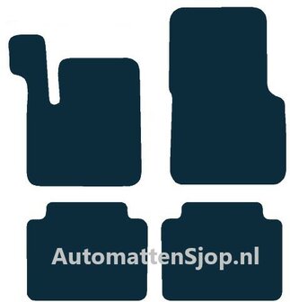 Naaldvilt zwart automatten Renault Avantime | 2001-2003