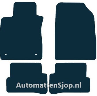 Naaldvilt antraciet automatten Renault Clio | 2012-2019