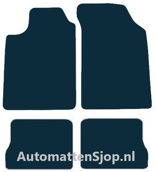 Naaldvilt zwart automatten Renault Clio | 2001-2005