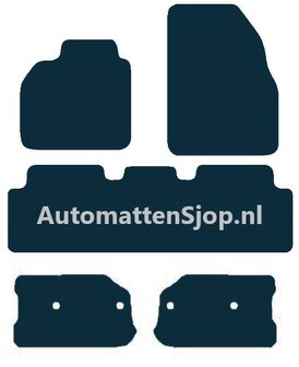 Naaldvilt antraciet automatten Renault Grand Scenic II | 2004-2009