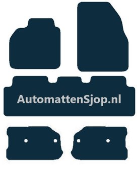 Naaldvilt zwart automatten Renault Grand Scenic II | 2004-2009