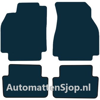 Naaldvilt zwart automatten Renault Megane II Grand Tour / Sedan | 2003-2009