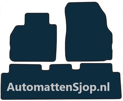 Luxe velours zwart automatten Renault Scenic II | 2003-2009