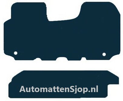 Naaldvilt zwart automatten Renault Trafic dubbele cabine | 2001-2007