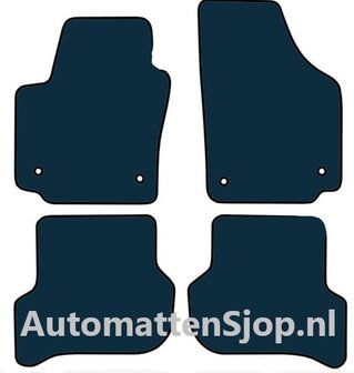Luxe velours zwart automatten Seat Altea XL | 2006-2015