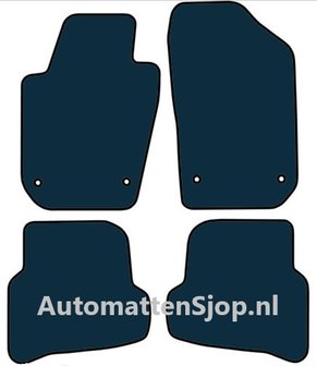 Luxe velours zwart automatten Seat Ibiza V (6J) | 2008-2017