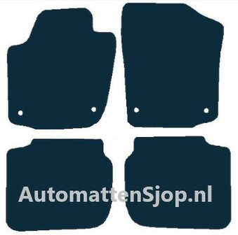 Naaldvilt zwart automatten Seat Toledo IV | 2013-2018