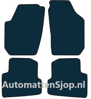 Luxe velours zwart automatten Skoda Fabia II | 2007-2008