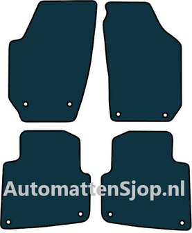 Luxe velours zwart automatten Skoda Roomster (5J) | 2010-2015