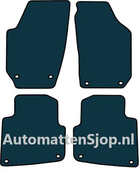 Luxe velours zwart automatten Skoda Roomster (5J) | 2008-2009