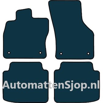Luxe velours zwart automatten Skoda Superb III (3V) | 2015-2024