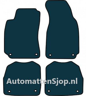 Luxe velours zwart automatten Skoda Superb I (3U) | 2002-2008
