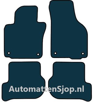 Naaldvilt zwart automatten Skoda Yeti | 2009-2017