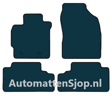 Naaldvilt zwart automatten Toyota Auris (E15) | 2007-2013