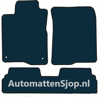 Luxe velours zwart automatten Toyota Corolla Verso 5-persoons | 2004-2009