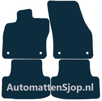 Luxe velours zwarte automatten VW Tiguan II | 2016-2024