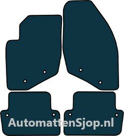 Naaldvilt zwart automatten Volvo V70 II | 2000-2008